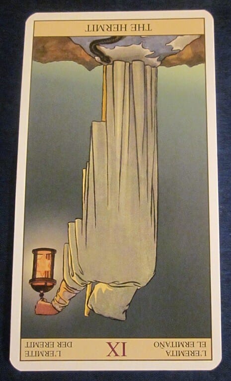 Everyday Tarot, 05/23/11: Near the Deeper Truth / Inverted Hermit