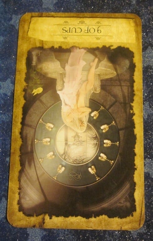 Everyday Tarot, 05/21/11: Art of Manifesting with Inverted Nine of Cups