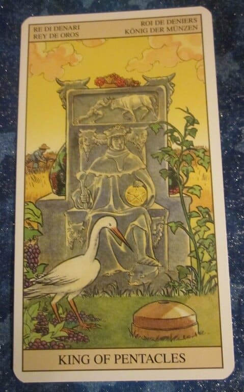 Everyday Tarot, 06/24/11: King of Pentacles Serves Dinner