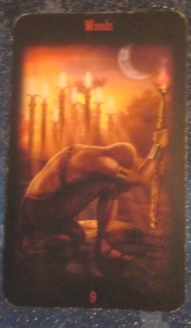 Everyday Tarot, 07/20/11: Nine of Wands–Last Round
