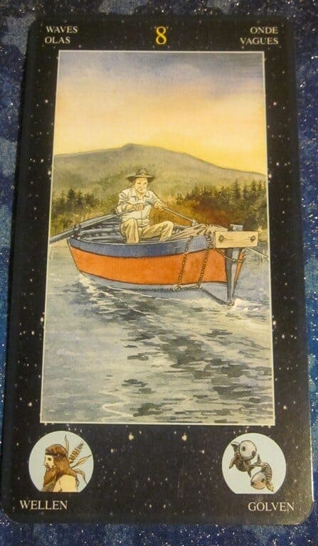 Everyday Tarot, 08/01/11: Steer Your Own Boat | 8 of Waves