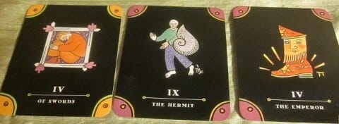 09/29/11: Perspective to Power | Four of Swords, Hermit, Emperor