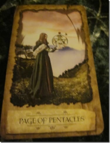 09/30/11: Consistent Focus | Page of Pentacles
