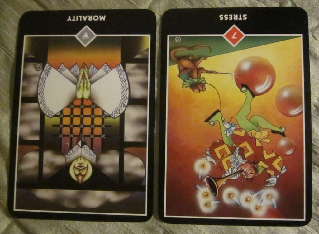 10/18/11: Mind Your Business! | Rev, Queen of Swords, Rev. 7 of Wands Everyday Tarot