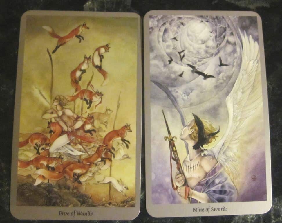 10/12/11: Give it a Rest | Five Wands, Nine Swords