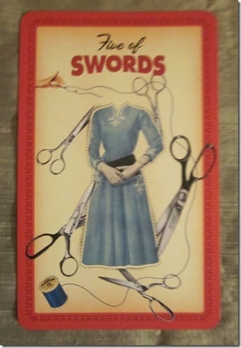 01/03/12:  Craftsmanship Shows | Five of Swords