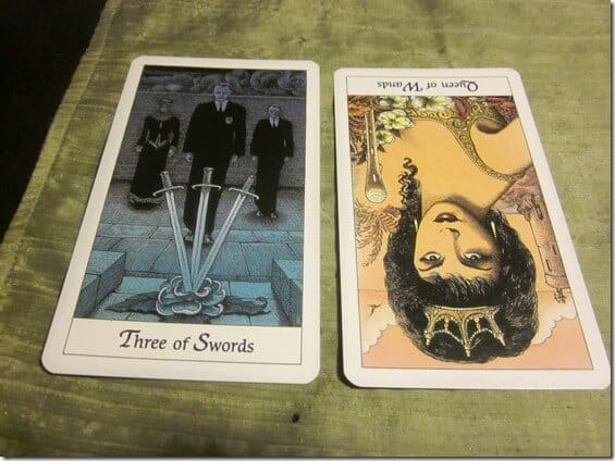 03/20/12: Living After Loss | 3 Swords, Rev Queen Wands