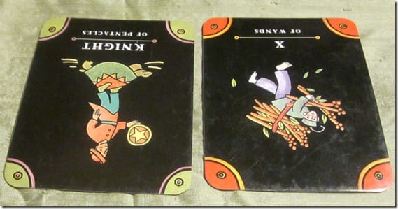 03/05/12: Ceasing Struggle| Rev Knight Pentacles, Rev 10 Wands