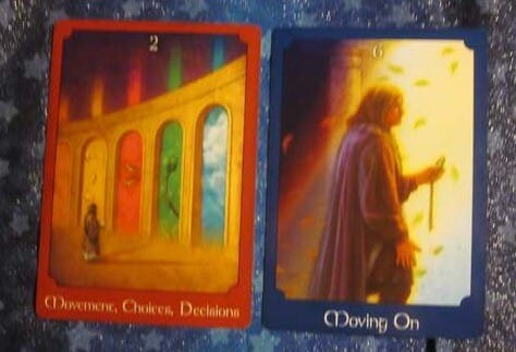 05/07/12: Crossroads Crunch | 2 Pentacles, 6 Swords