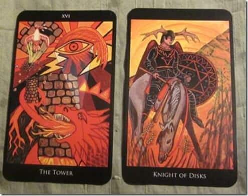 05/20/12: Homework after the Crash | Tower, Knight of Pentacles