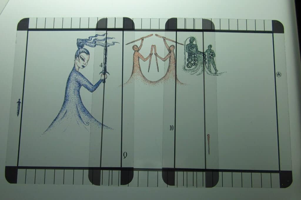 06/07/12: Trust before you Partner | Queen Swords, 4 Wands, 10 Pentacles