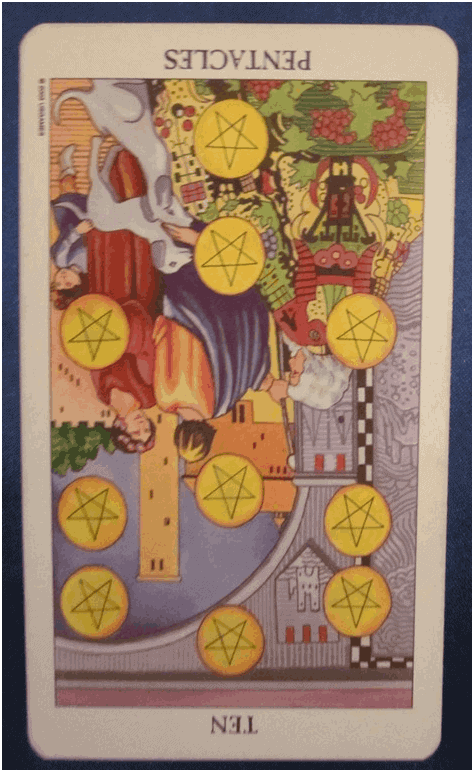 Staying the the Flow – Reversed 10 Pentacles