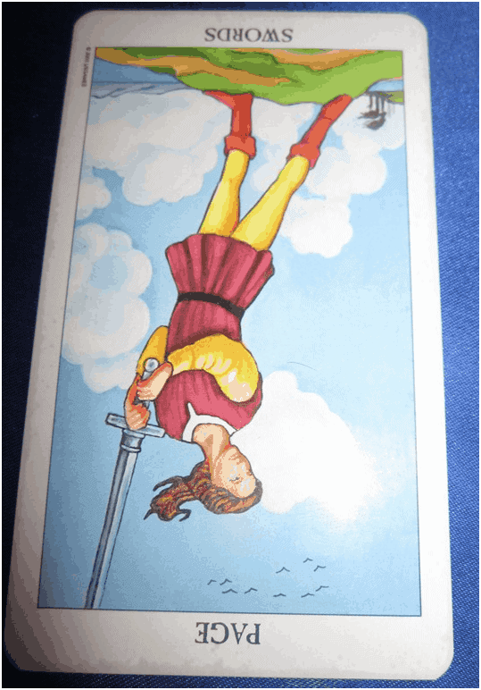 Muddy, Cutting Communication – Page of Swords