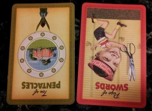 08/19/12: Love and space | rev 10 Pentacles, rev Page Swords