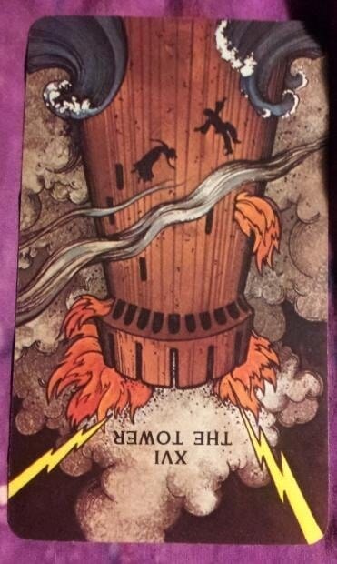 09/01/12: Perspective | Tower reversed Everyday Tarot