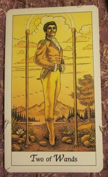 11/05/12: Life, Semester Over | Two of Wands Everyday Tarot