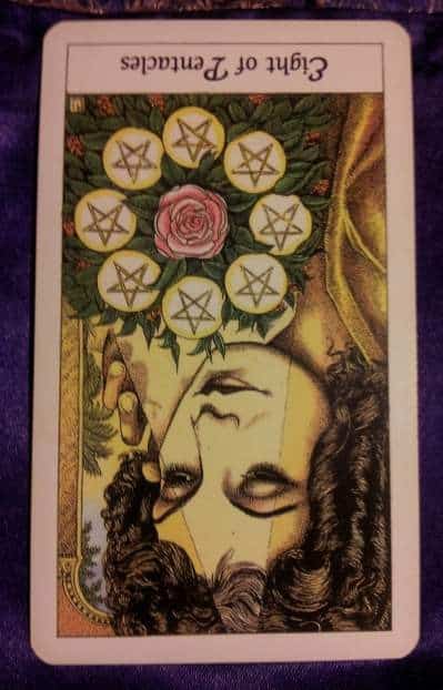 02/13/13: Priority, Surrender / rev 8 of Pentacles