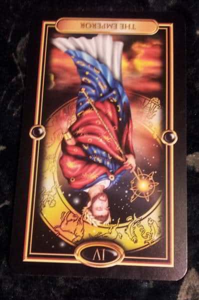 05/19/13: Who's really in charge? / Emperor reversed Everyday Tarot