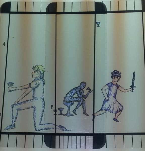 06/11/12: Ditching Drama / Knight Cups, 4 Cups, Page Swords