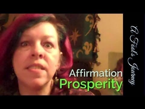Accessing Prosperity Affirmation: Dropping the Limits