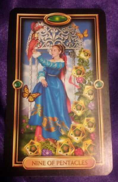 08/10/13: Finishing Finals / 9 of Pentacles