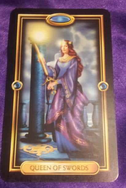 08/13/13: Detach and Prioritize / Queen of Swords Everyday Tarot