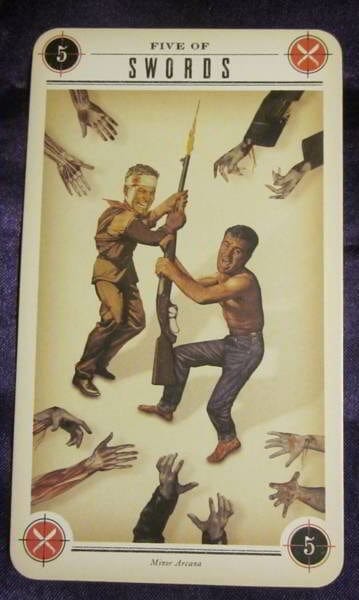 10/25/13: Cool head, Straight Shot / 5 of Swords