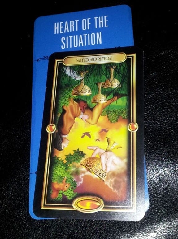 02/13/14: You want what!? / 4 of Cups Rx Everyday Tarot