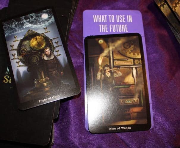 03/16/17: New Damn Socks / 9 of Wands, 8 of Cups