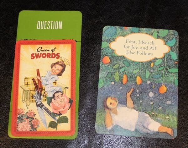 Eliminating Distractions: From a Reading / Queen of Swords