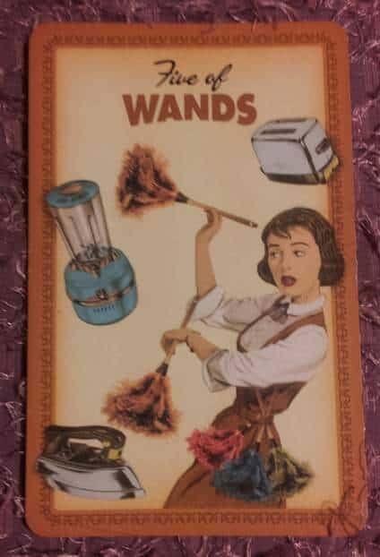 12/01/12: Conflict Zen | 5 Wands Everyday Tarot