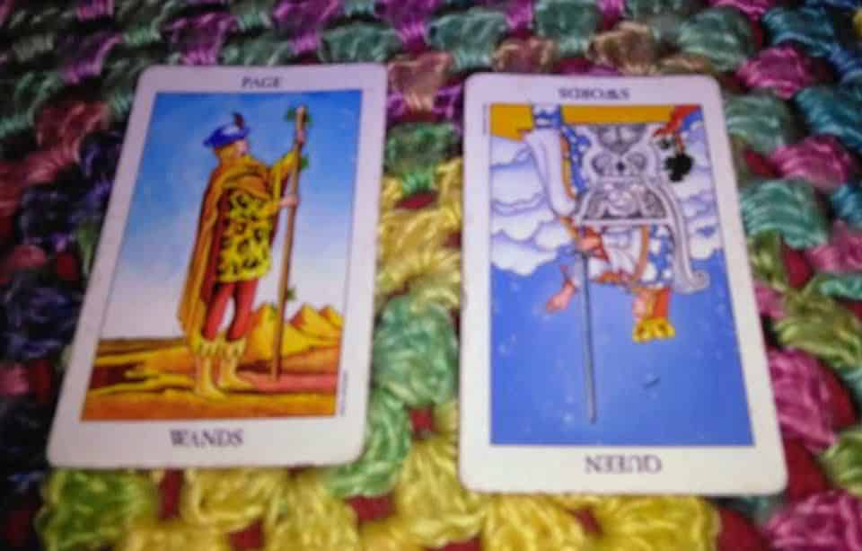 Page of Wands and Queen of Swords Rx: Rough Draft Page of Wands and Queen of Swords Rx: Rough Draft Everyday Tarot