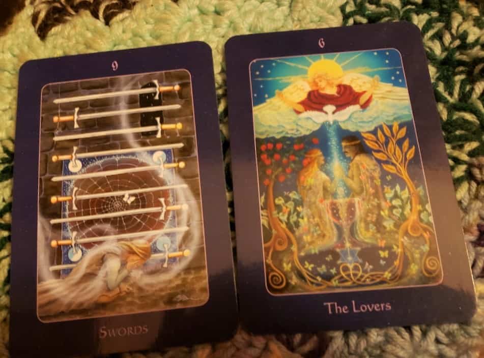 9 of Swords & Lovers: Love Heals Everyday Tarot