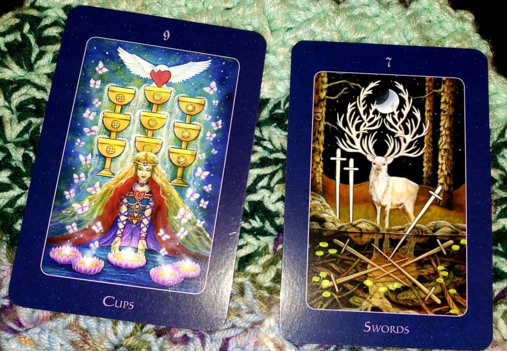 9 of Cups (Rx) and 7 of Swords (Rx): Protecting Your Optimism Everyday Tarot