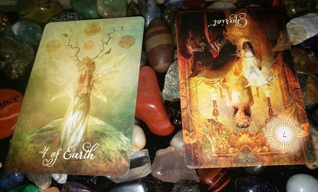 Four of Pentacles & Chariot Reversed: Meandering Path Forward Four of Pentacles & Chariot Reversed: Meandering Path Forward Everyday Tarot