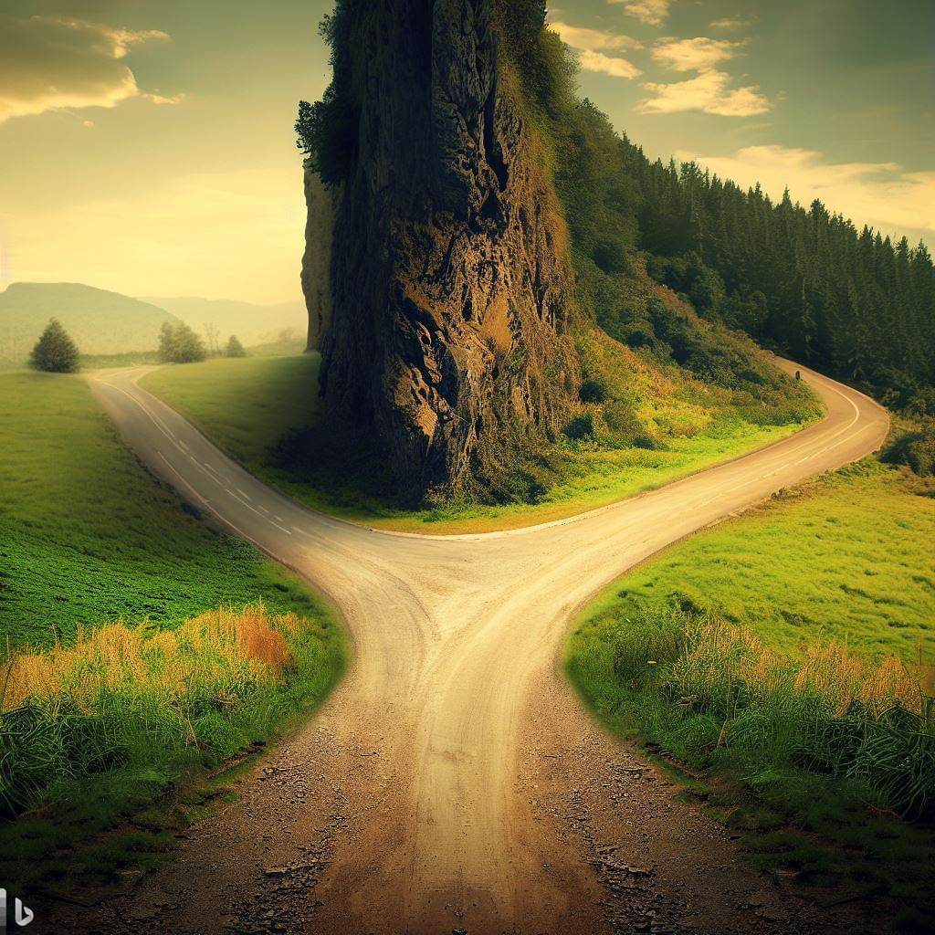 2 of Wands: Choice Points on the Road