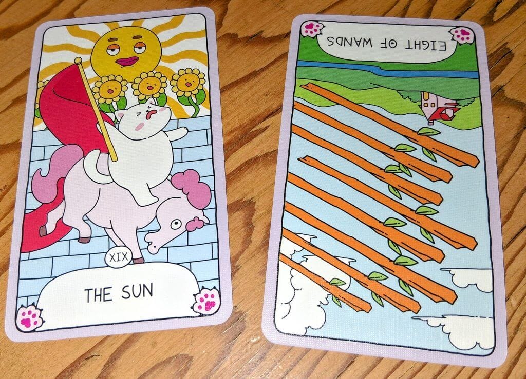 sun 8 of wands meows tarot