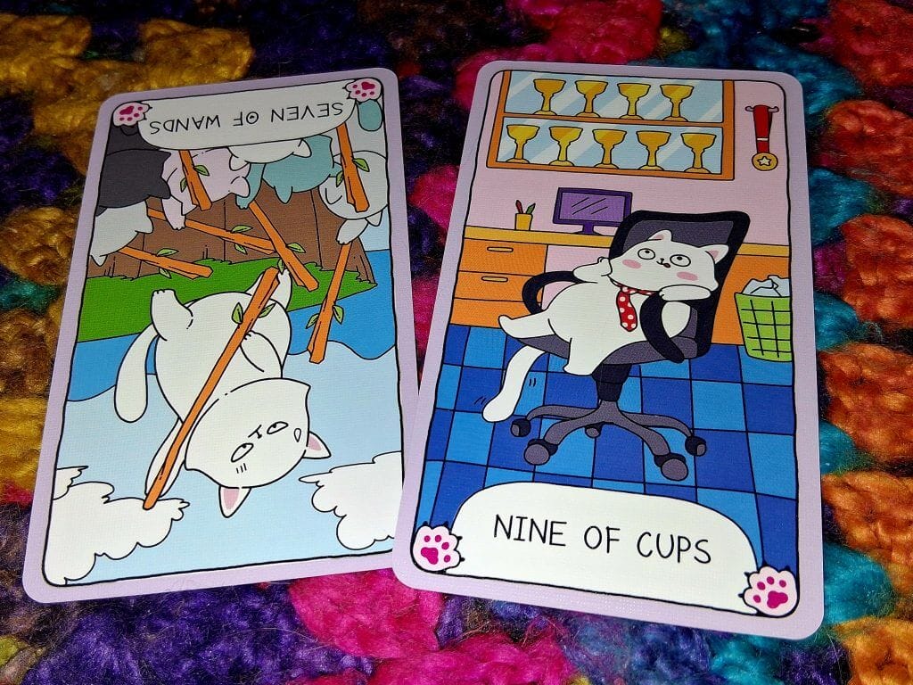 7 of Wands Rx and 9 of Cups: Leveling Up Your Peace Everyday Tarot