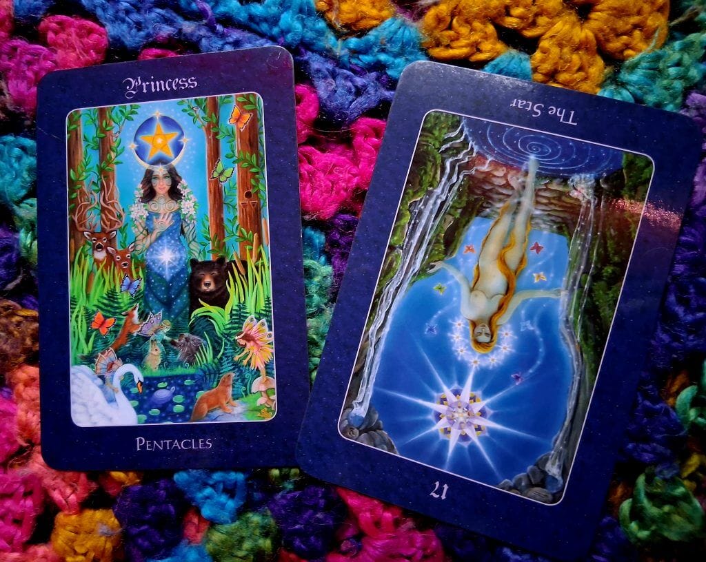 star tarot page pentacles star rx
