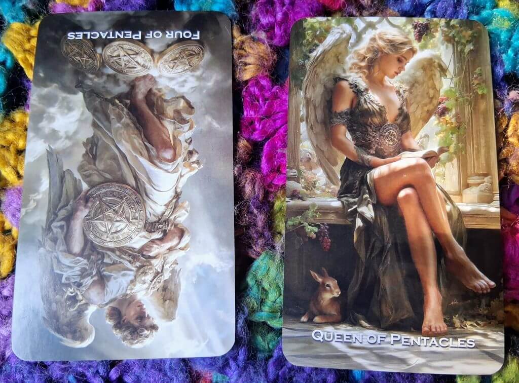 4 Rx & Queen of Pentacles: Finding Solid Ground Everyday Tarot
