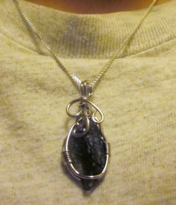 Gemstones in Real Life: Moldavite Clearing the Decks moldativte necklace