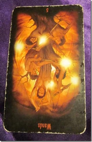 inverted 5 of wands meaning