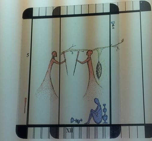 hanged-man-2-wands-5-cups-meaning